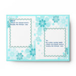 The Blue Stompin' Stamp Envelope