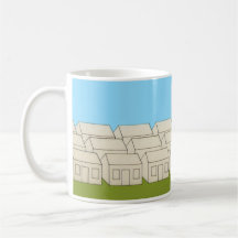 The Blue Suburban Sky Coffee Mug