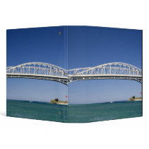 The Blue Water Bridge is a twin-span bridge 3 Ring Binders