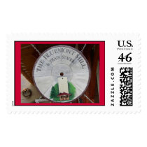 THE BLUEMONT MILL & TRAIN STATION SIGN postage