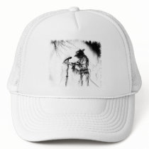The Blues Guitarist hats by FlowstoneGraphics The Blues Guitarist hats