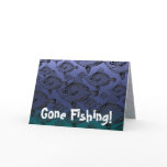 The Boar Fish: Gone Fishing - Greeting Card