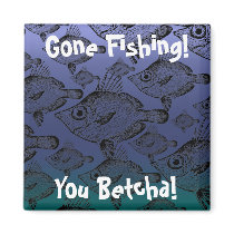 The Boar Fish: Gone Fishing - Magnet #1