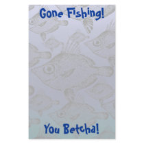 The Boar Fish: Gone Fishing - Stationery by bontondesigns The Boar Fish: Gone Fishing - Stationery