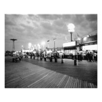 'The Boardwalk at Night' Photographic Print