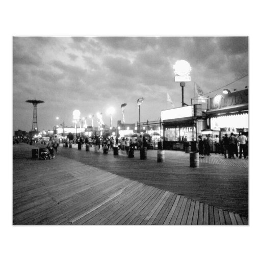 'The Boardwalk at Night' Photographic Print