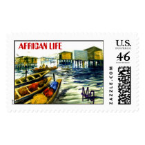 THE BOAT HOUSE , AFRICAN LIFE postage by adeolagbadamosi THE BOAT HOUSE , AFRICAN LIFE postage