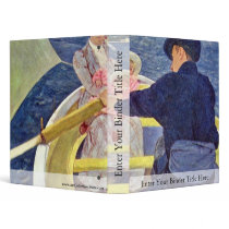 The Boat Trip By Cassatt Mary (Best Quality) 3 Ring Binder