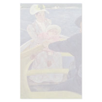 The Boat Trip By Cassatt Mary (Best Quality) Personalized Stationery