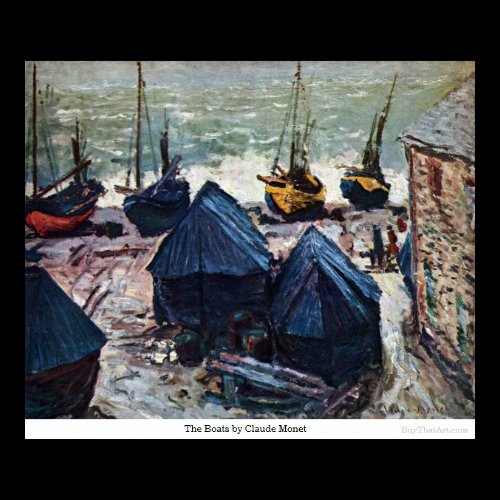 The Boats by Claude Monet Posters