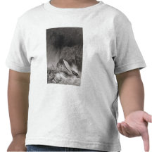 The boats off Walden Island in a snow storm, Augus Tshirts