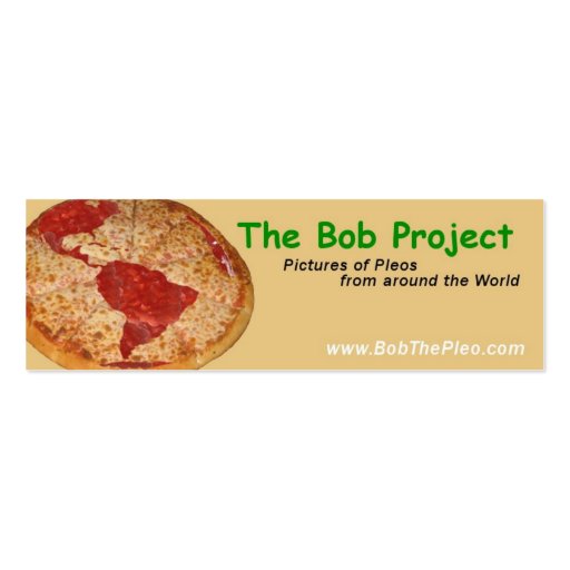 The Bob Project Business Card Templates (front side)