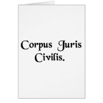 The body of civil law card