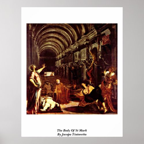 The Body Of St Mark By Jacopo Tintoretto Posters
