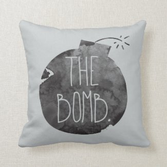 The bomb. throw pillows
