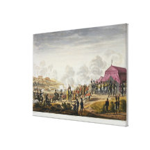 The Bombardment of Madrid, 4 December 1808, engrav Canvas Prints