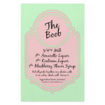 The Boob Recipe Flyer