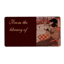 The Book Lover Personalized Shipping Label