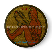 The Book Puzzler for Congress buttons