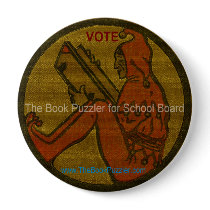 The Book Puzzler for School Board buttons by ZephyrusBooks The Book Puzzler for School Board buttons