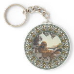 The Bookworm Bookplate Keychain