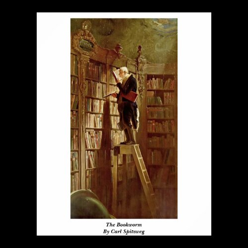 The Bookworm By Carl Spitzweg Print