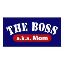 The Boss a.k.a. Mom photo cards