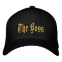The Boss gold embroidery daddy boss day cap. embroideredhat