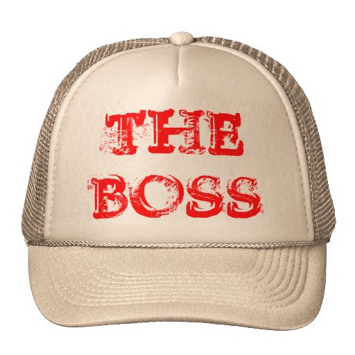 hats that say boss