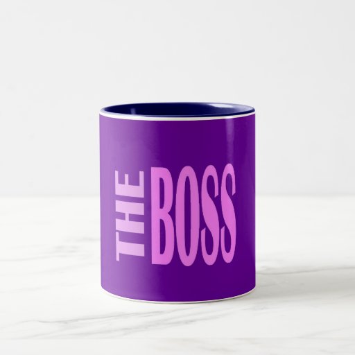 THE BOSS PINKY COFFEE MUGS