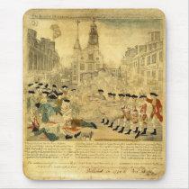 The Boston Massacre by Paul Revere Mousepads