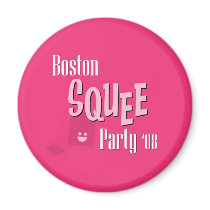 The Boston Squee Party Fridge Magnet by BostonSqueeParty The Boston Squee Party Fridge Magnet