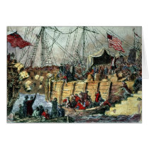 The Boston Tea Party, 16th December 1773 Greeting Cards