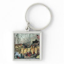 The Boston Tea Party, 16th December 1773 Key Chain