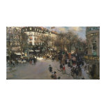 The Boulevard des Italiens, c.1900 Stretched Canvas Prints