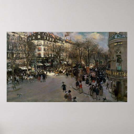 The Boulevard des Italiens, c.1900 Poster
