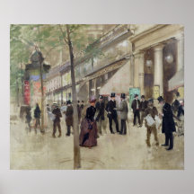 The Boulevard Montmartre Print