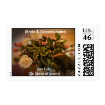 The Bouquet Announcement Postage