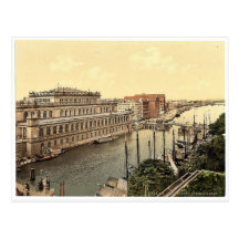 The bourse and harbor, Konigsberg, East Prussia, G Postcard