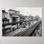 The Bowery, NYC, 1900 Print
