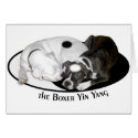 The Boxer Yin Yang Card by boondog The Boxer Yin Yang Card