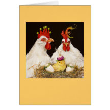 The Boyds chicken family card