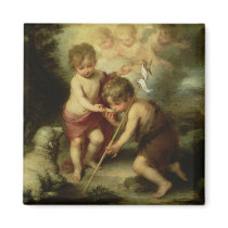The Boys with the Shell, c.1670 Refrigerator Magnet