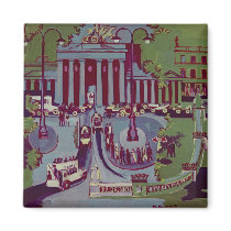 The Brandenburg Gate, Berlin, 1929 Refrigerator Magnets