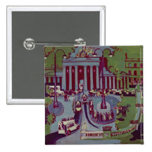 The Brandenburg Gate, Berlin, 1929 Pinback Buttons