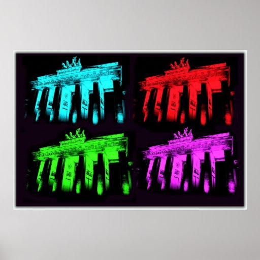 The Brandenburg Gate Collage Print