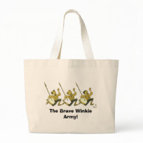 The Brave Winkie Army Tote Bag by realtegan The Brave Winkie Army Tote Bag