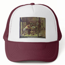 The Brawl By Brouwer Adriaen Mesh Hat