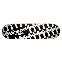 The Bread of Life Black Skateboard Deck