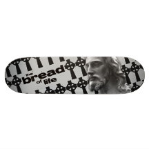 The Bread of Life Gray with Jesus Skate Board Decks